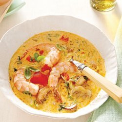 Spicy Coconut Shrimp Soup