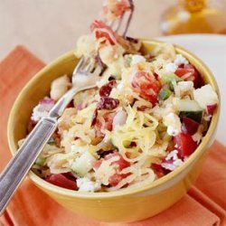 Greek-Style Salad with Spaghetti Squash