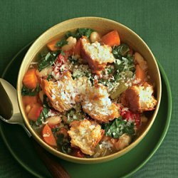 Toasted Bread, Bean, and Vegetable Soup