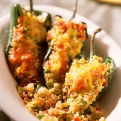 Quinoa-Stuffed Poblano Chiles