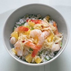 Pineapple Shrimp with Scallion Rice