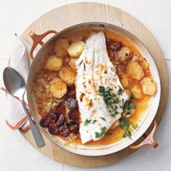 Baked Cod and Chorizo