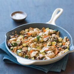 Chicken with Barley and Mushrooms