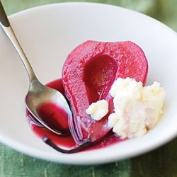 Red Wine Poached Pears