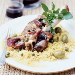 Lamb Shanks with Olives and Capers