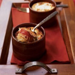 Spaghetti Squash Gratins with Chunky Tomato Sauce