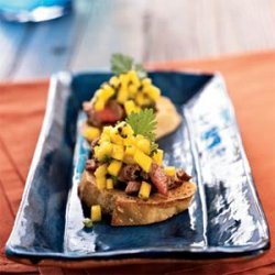 Beef Tenderloin Bruschetta with Brown Butter