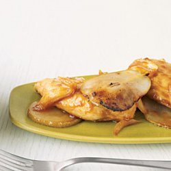 Orange-Glazed Chicken with Pears