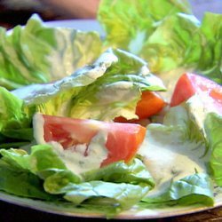 Bibb Salad with Basil Green Goddess Dressing