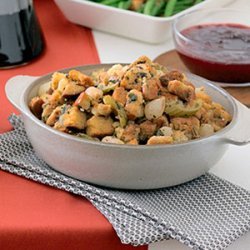 Pearl Onion and Celery Stuffing with Juniper and Garlic