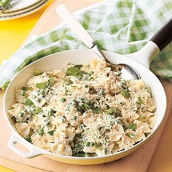 Farfalle with Ricotta, Mint and Peas