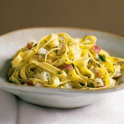 Fettuccine with Clam Sauce and Potatoes