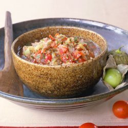 Smoked Tomato-and-Tomatillo Salsa