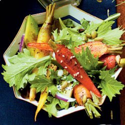 Roasted Carrot and Avocado Salad