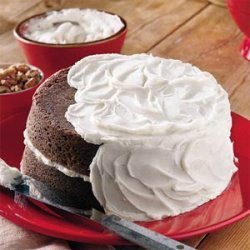 Chocolate Velvet Cake With Vanilla Buttercream Frosting