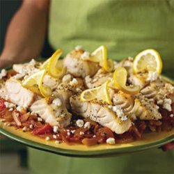 Broiled Mahi-Mahi With Parsleyed Tomatoes