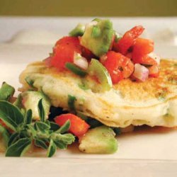 Green Onion Pancakes with Tomato-Avocado Salsa