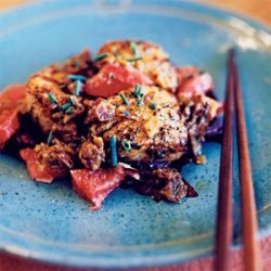 Scallops with Miso, Ginger, and Grapefruit