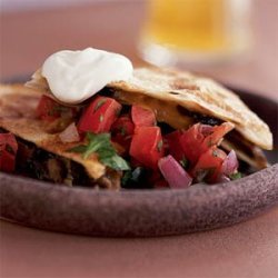 Portobello Quesadillas with Pico de Gallo