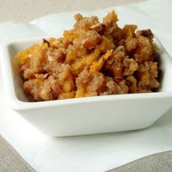 Whipped Sweet Potatoes with Hazelnut Topping