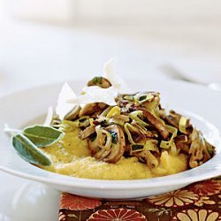 Soft Polenta with Wild Mushroom Saute