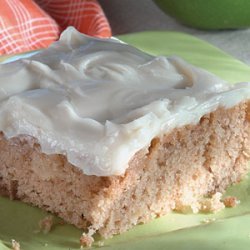 Applesauce Snack Cake with Cream Cheese Frosting