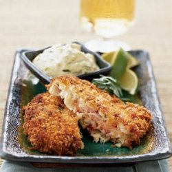 Salmon-Stuffed Crab Cakes