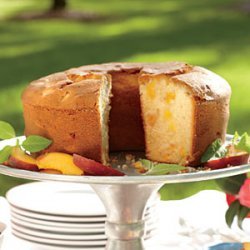 Two-Step Fresh Peach Pound Cake