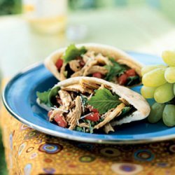 Little Italy Chicken Pitas with Sun-Dried Tomato Vinaigrette