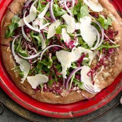 Arugula and Radicchio Salad Pizza