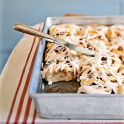 Cinnamon-Date-Pecan Rolls with Maple Glaze