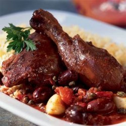 Red Wine-Braised Chicken with Couscous