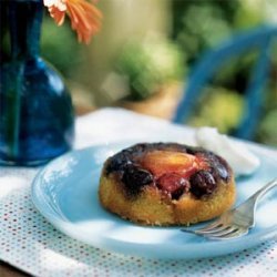 Apricot-Cherry Upside-Down Mini Cakes