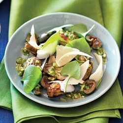 Roasted Baby Artichokes with Spring Salsa