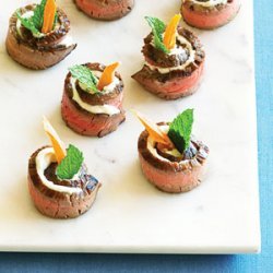 Chevre and Mango Steak Bites