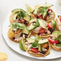 Chicken-and-Black Bean Tostadas