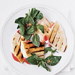 Tomato and Mozzarella Quesadillas with Basil