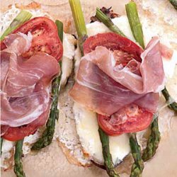 Asparagus-Cheese Tartines