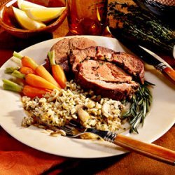 Garlic-and-Herb Stuffed Leg of Lamb