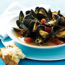 Orange and Basil Mussels