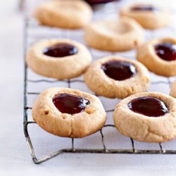 Peanut Butter and Jelly Thumbprints