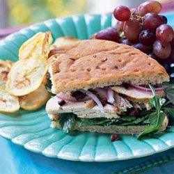 Chicken-Arugula Focaccia Sandwiches