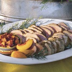 Roast Pork Loin With Peach Glaze