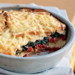 Spinach and Tomato Strata