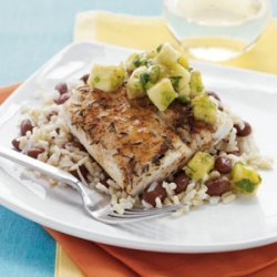 Caribbean Mahimahi with Banana Chutney