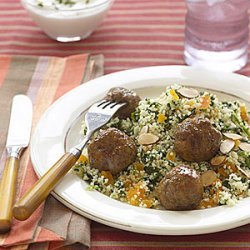 Lamb Meatballs over Couscous