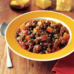 Turkey, Squash and Black Bean Chili