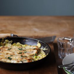 Fish with Creamy Leeks