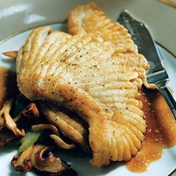 Skate with Wild Mushrooms in Pearl Sauce