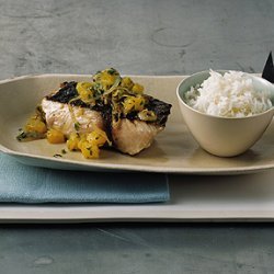 Grilled Mahimahi with Pineapple Sambal